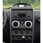 Chromringe Armaturenbrett 4-teilig Silber matt passend für Jeep Wrangler JK 07-10