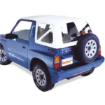Ersatz Softtop weiß / denim Economy passend für Suzuki Vitara (88-04)