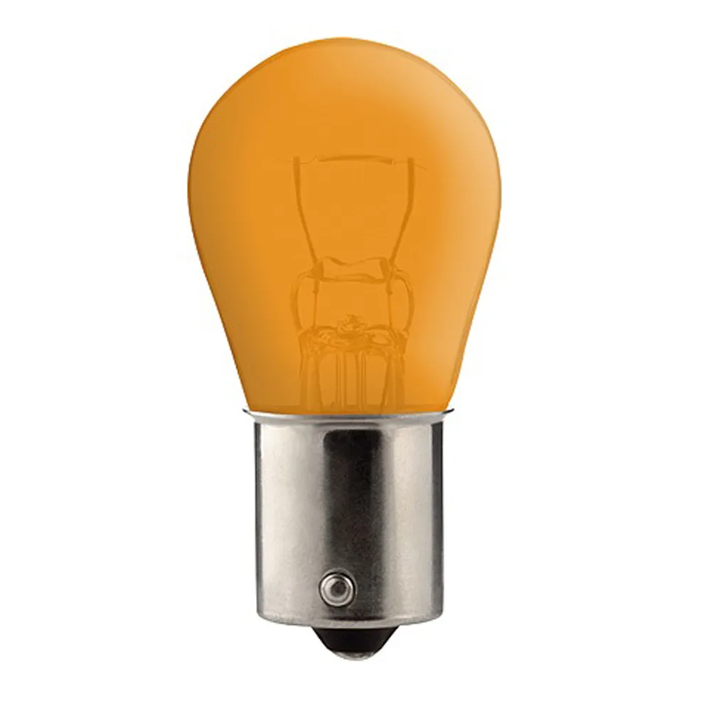 Birne orange 1 Faden 25mm 12V 21W BA15S