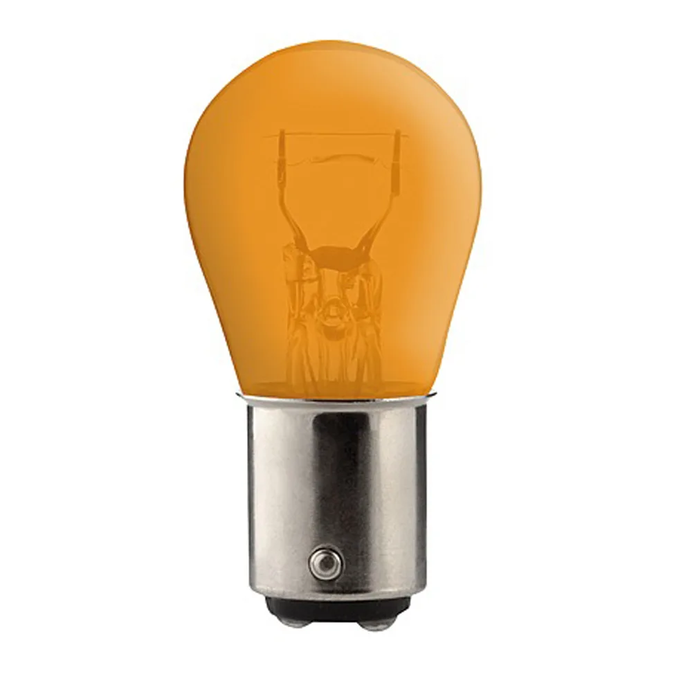 Birne orange 2 Faden 28mm 12V 21/5W BAY15D