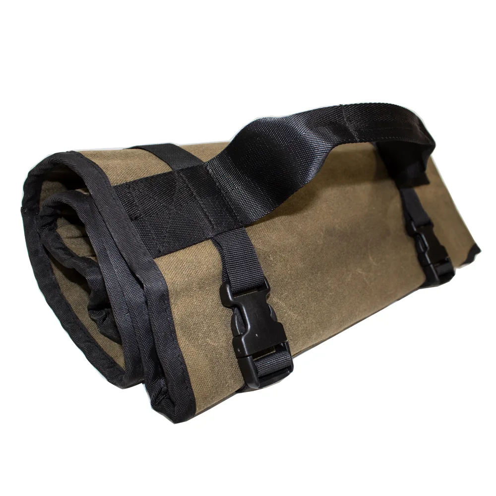 Werkzeugtasche gerollt aus gewachsten Leinen Overland Vehicle Systems