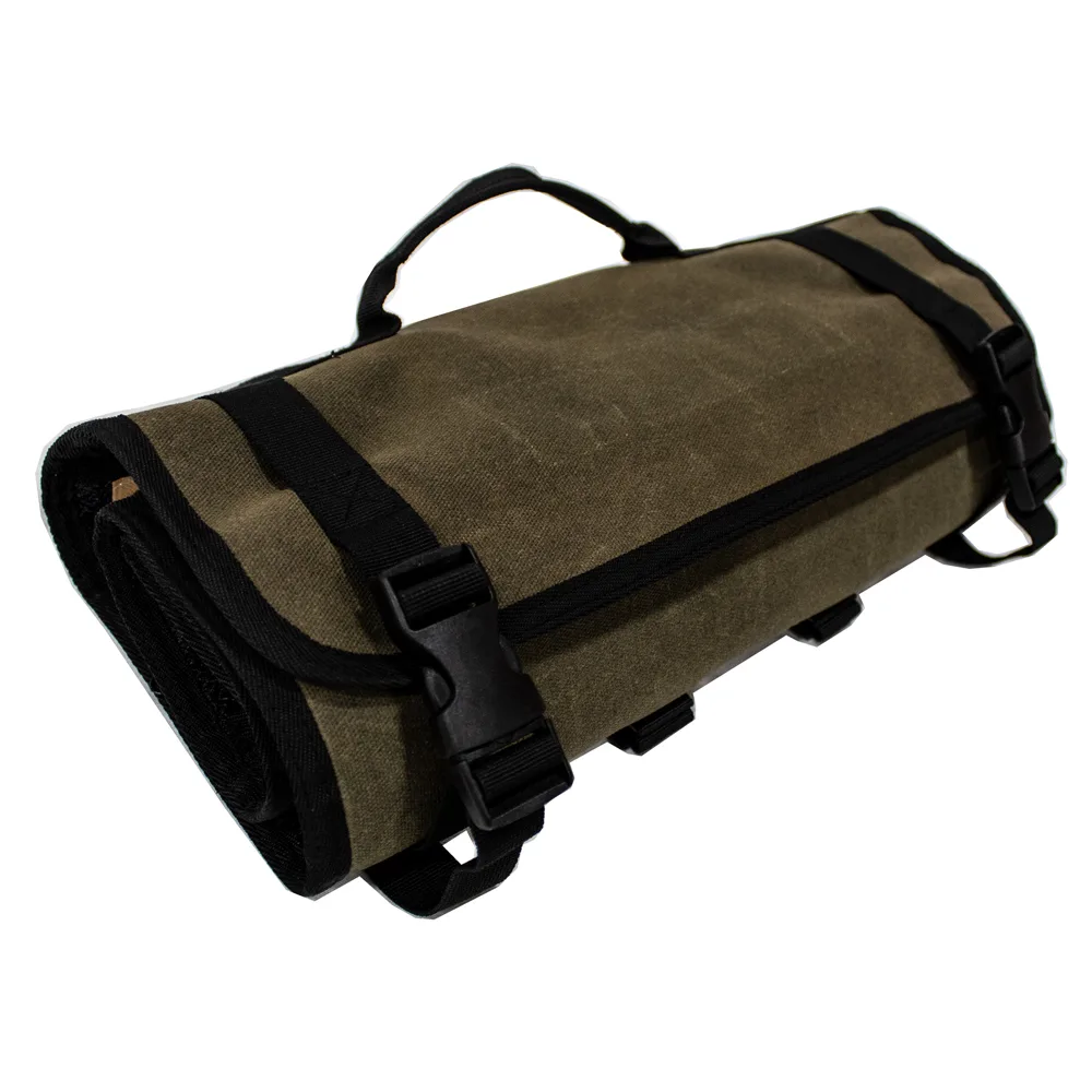 Erstehilfe Tasche gerollt aus gewachsten Leinen Overland Vehicle Systems