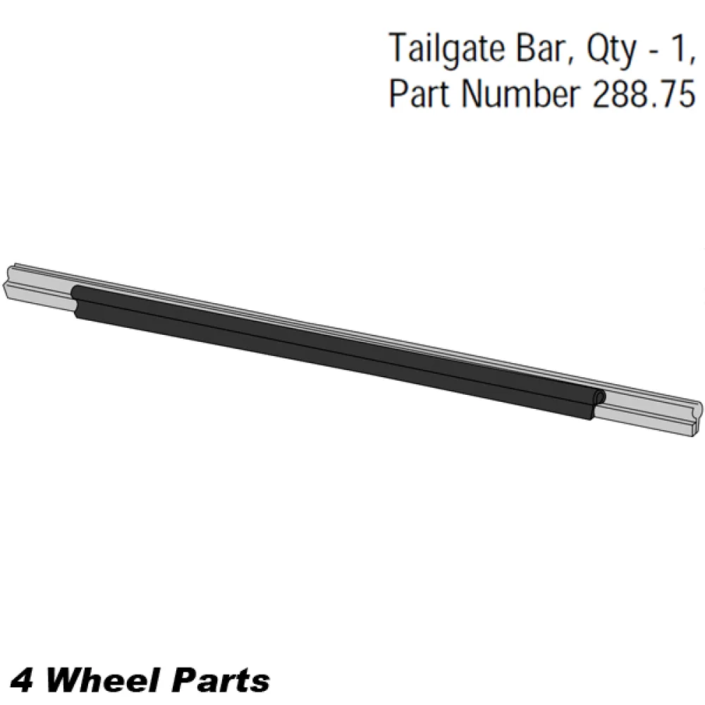 Heckklappen leiste von Bestop passend für Jeep CJ 76-86, Wrangler YJ 87-95, TJ 96-06