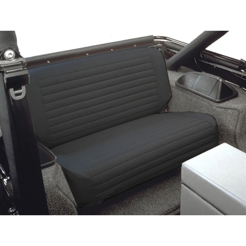 Bestop Sitzbezug hinten Black Denim passend für Jeep CJ5, CJ7, Wrangler YJ