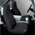 Bestop Sitzbezügeset vorn Black Denim passend für Jeep CJ5, CJ7, Wrangler YJ