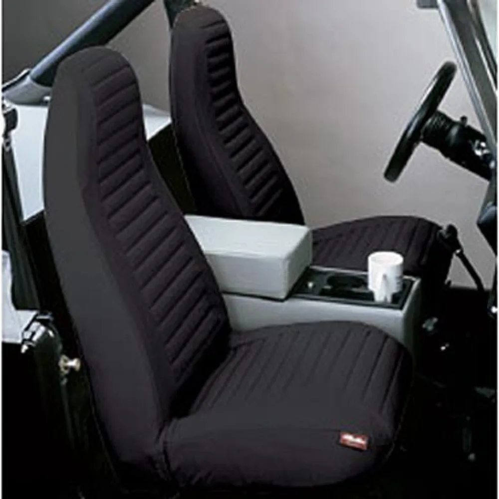 Bestop Sitzbezügeset vorn Black Denim passend für Jeep CJ5, CJ7, Wrangler YJ