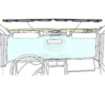 Softtopleiste schwarz - Wrangler TJ 96 - 02