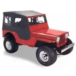 Bestop Tigertop-Softtop ohne Schienensystem mit Druckknöpfen Black Crush CJ: 41 - 49