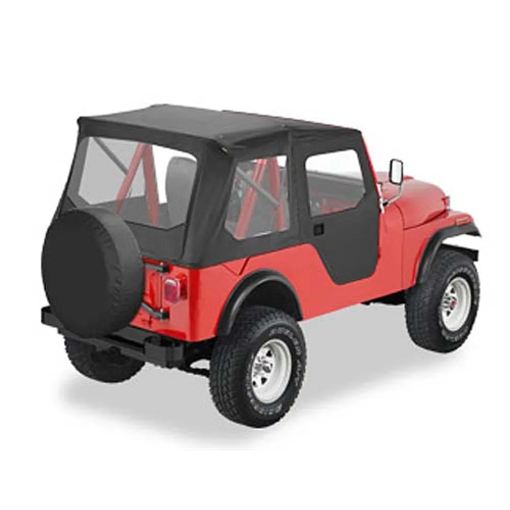 Bestop Tigertop-Softtop ohne Schienensystem mit Druckknöpfen Black Crush CJ5: 55 - 75