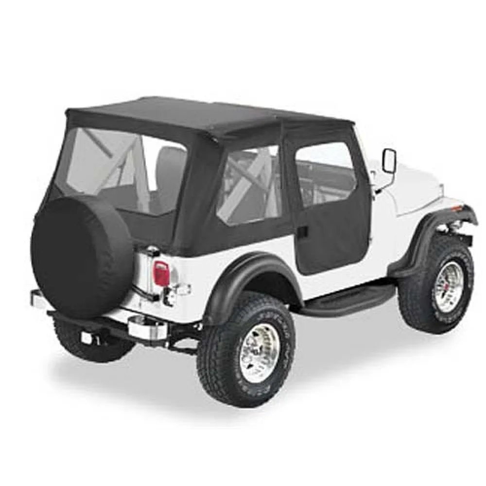Bestop Tigertop-Softtop  ohne Schienensystem mit Druckknöpfen  Black Crush CJ7: 76 - 86