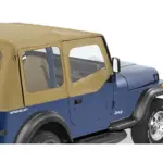 Steckfensterset für Halbtüren Dark Tan passend bei Original Softtop