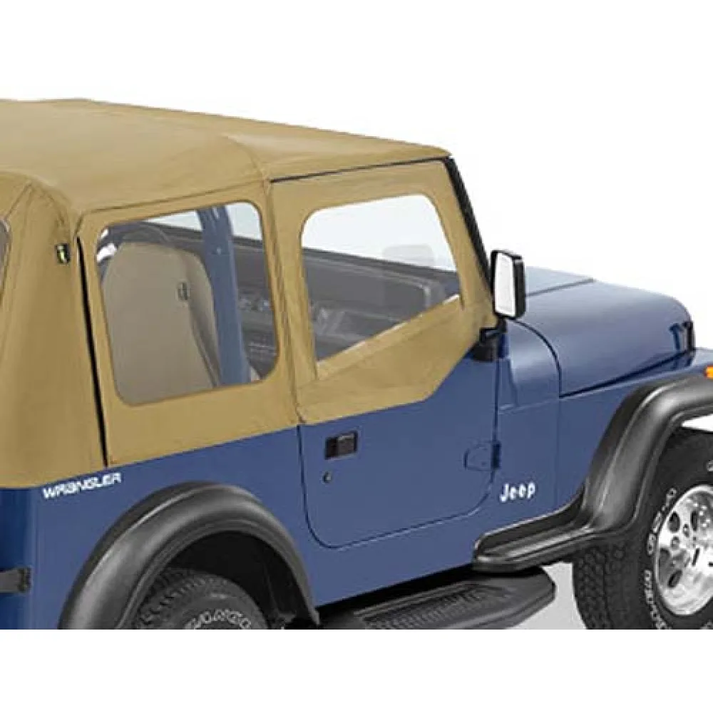 Steckfensterset für Halbtüren Dark Tan passend bei Original Softtop