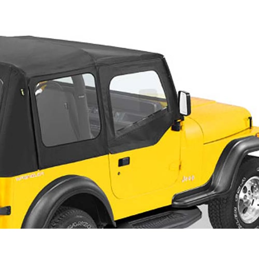Steckfensterset für Halbtüren Black Denim passend für Jeep Wrangler YJ (88-95)