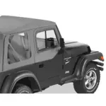 Steckfensterset mit Schiebefenster für Halbtüren Charcoal - Wrangler TJ 96-06