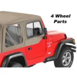 Steckfensterset mit Schiebefenster für Halbtüren Dark Tan - Wrangler TJ 96-06