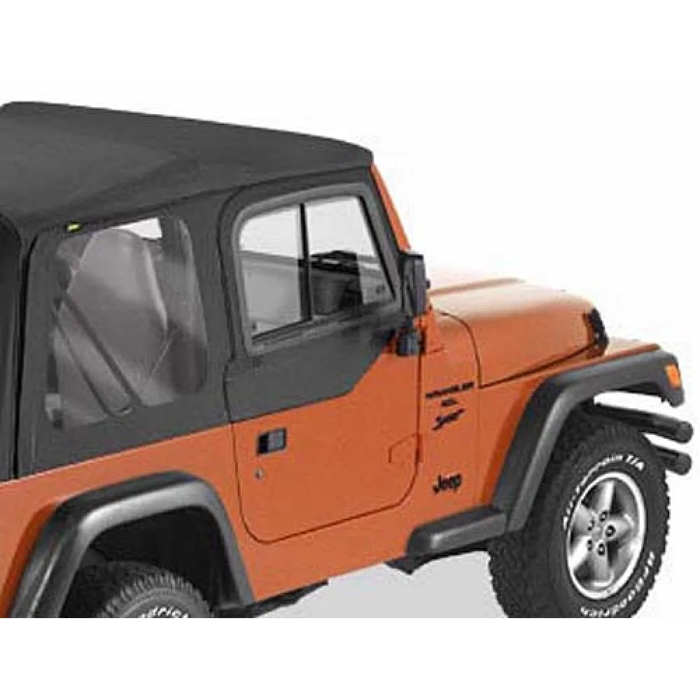 Steckfensterset mit Schiebefenster für Halbtüren Black Diamond - Wrangler TJ 96-06