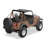 Traditional Bikinitop Black Crush - Jeep CJ5 55 - 75