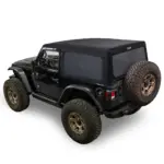 Supertop Glide Black Twill passend für Jeep Wrangler JL 2-Türer (18-)