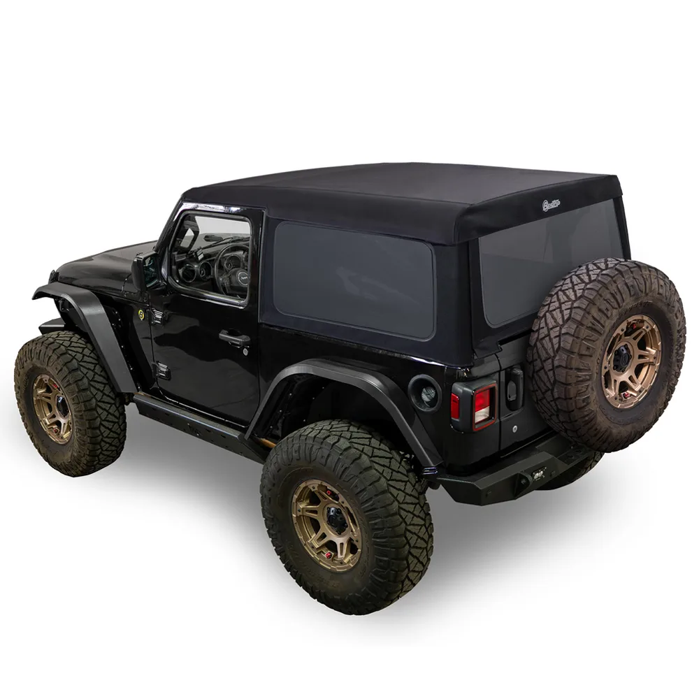 Supertop Glide Black Twill passend für Jeep Wrangler JL 2-Türer (18-)