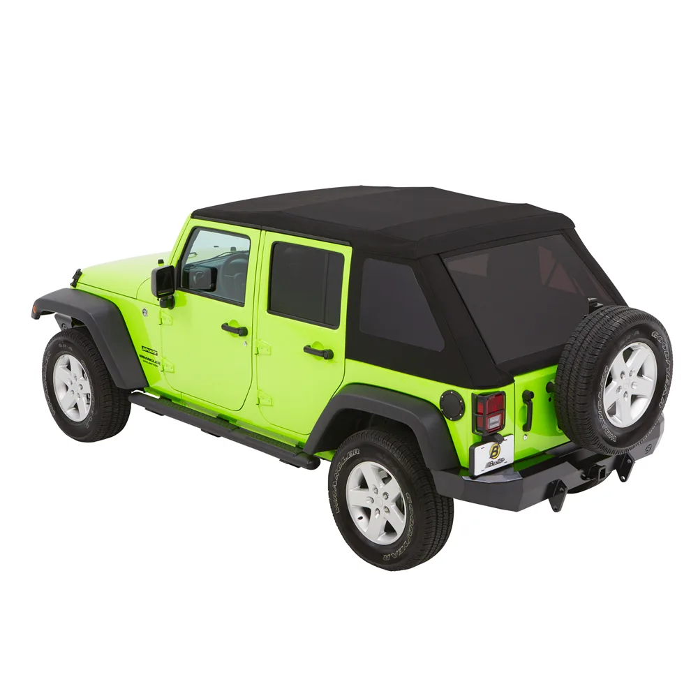 Trektop NX Glide Black Twill 4-Türer Jeep JK 07-18