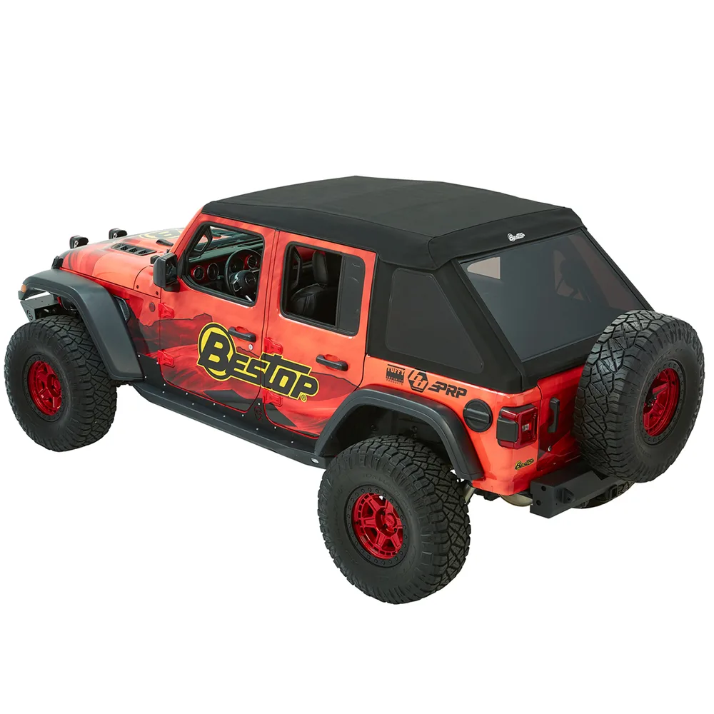 Bestop Trektop Ultra Black Twill passend für Jeep Wrangler (18-)