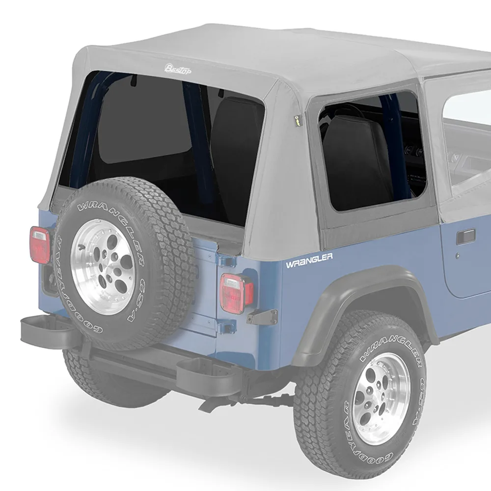 Getönte Scheiben für Supertop Charcoal Bestop passend für Wrangler YJ 88-95