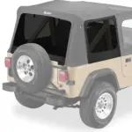 Getönte Scheiben für Supertop Black Denim Bestop passend für Jeep Wrangler YJ 88-95