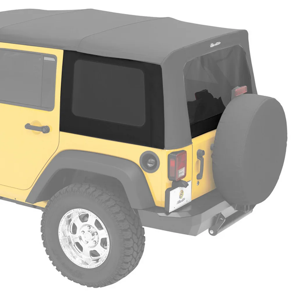 getönte Scheiben 4-Türer passend bei original Softtop Black Diamond Jeep JK 07-10
