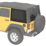 getönte Scheiben 4-Türer passend bei original Softtop Khaki Diamond Jeep JK 11-18