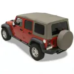 Sailcloth RAT mit getönte Scheiben Khaki Diamond 4-Türer Jeep JK 10