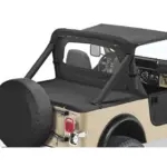 Bestop Duster Laderaumabdeckung in Verbindung mit Supertopgestänge Black Crush CJ7: 80 - 86 | YJ: 87 - 91