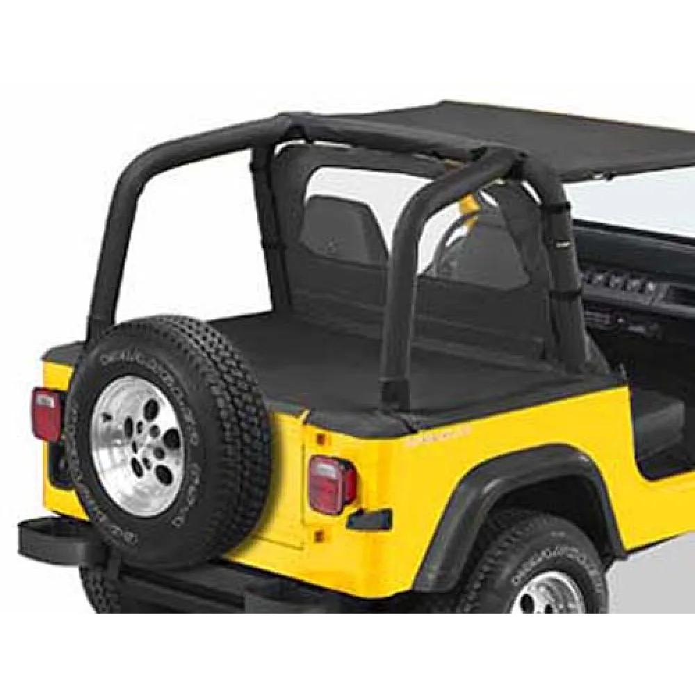 Duster Laderaumabdeckung inkl. Schienensystem Bestop passend für Jeep Wrangler YJ (92-95) (90010-15)