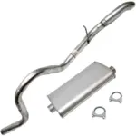 Auspufftopf + Endrohr inkl. Schellen 4,0 L passend für Jeep Grand Cherokee ZJ / ZG 98