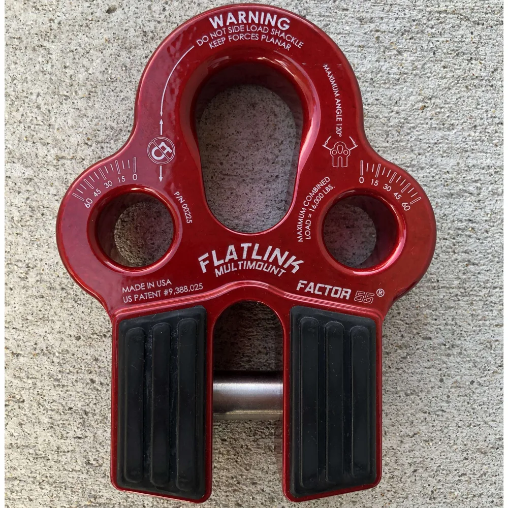 Factor 55 FlatLink Multimount Rot - ersetzt Standard Windenhaken