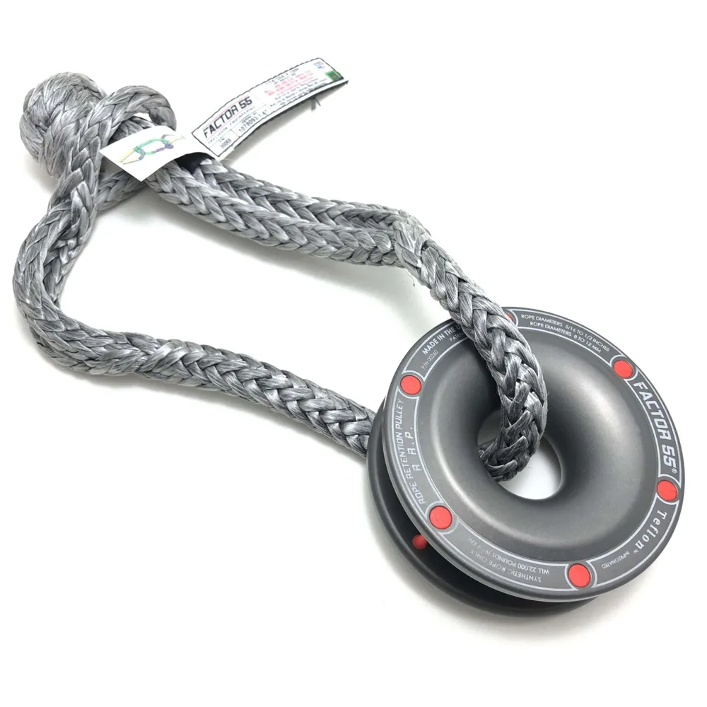 Factor 55 Rope Retention Pulley Umlenkrolle inkl.25cm Schäkel