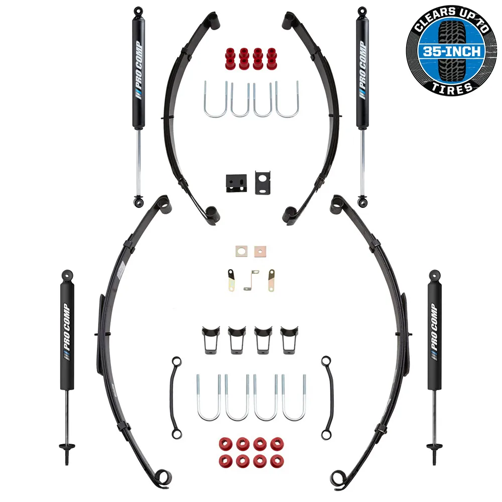 Pro Comp Komplettfahrwerk +2,5" = 65mm YJ Bj: 87-8.96 mit Pro Comp Stoßdämpfern