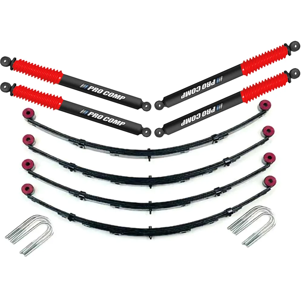 Pro Comp Komplettfahrwerk 4" mit Pro Comp Stoßdämpfern CJ Bj:76-86