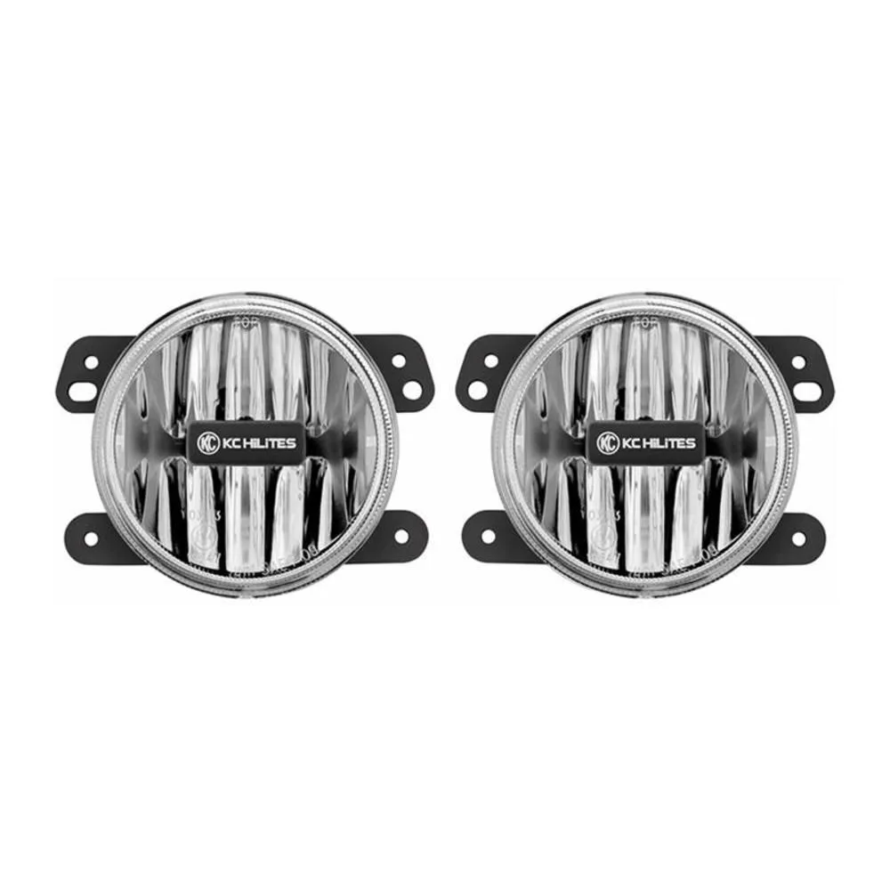 Nebelscheinwerfer LED KC HiLiTES 4 Gravity E-Prüfzeichen passend für Jeep Wrangler JK 10-18