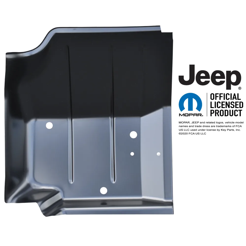 Bodenblech vorne Beifahrerseite KeyParts passend für Jeep CJ (76-86) & Wrangler YJ (87-96)