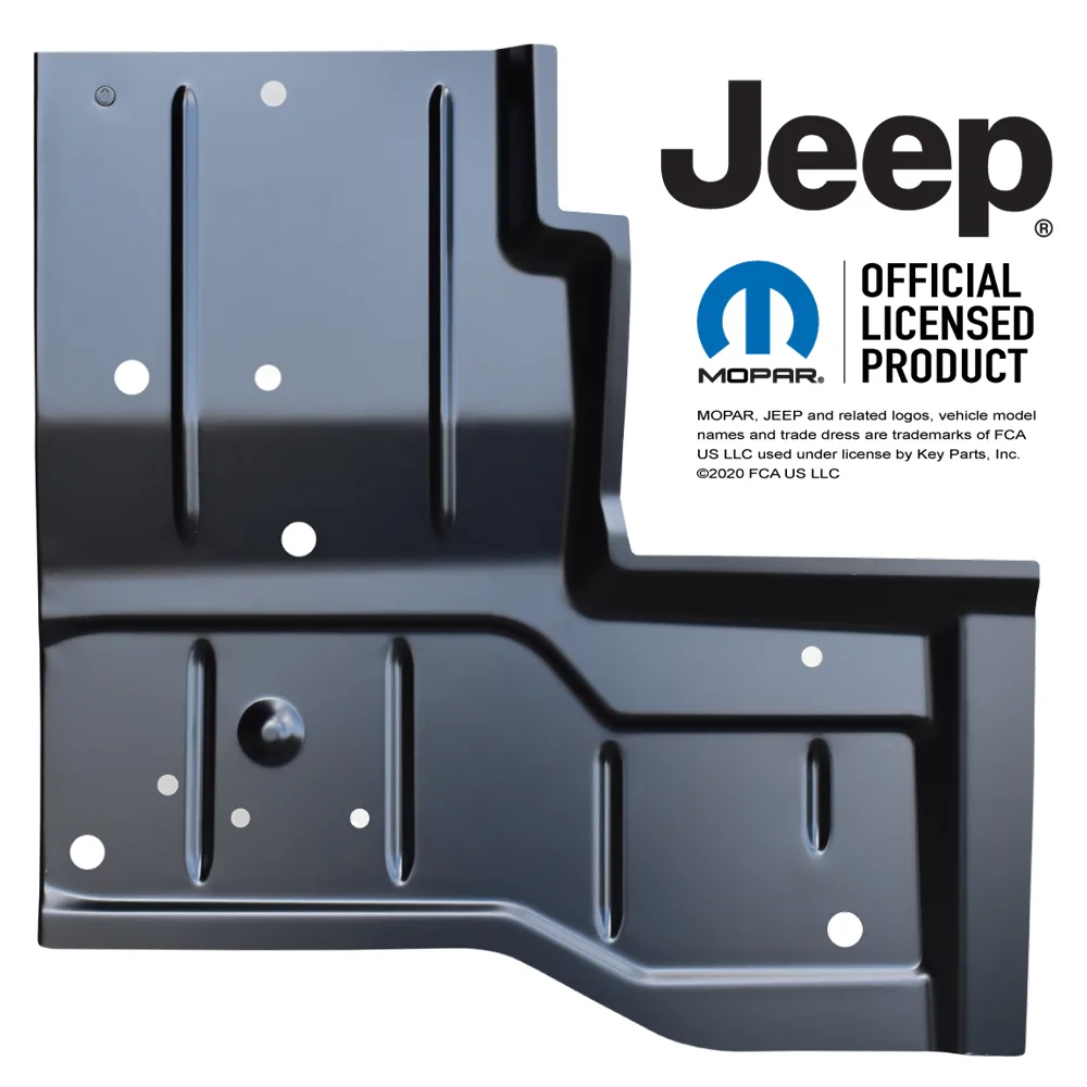 Bodenblech hinten links KeyParts passend für Jeep CJ7 (76-86) & Wrangler YJ (87-95)