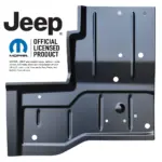 Bodenblech hinten rechts KeyParts passend für Jeep Wrangler YJ (87-95) & CJ7 (76-86)