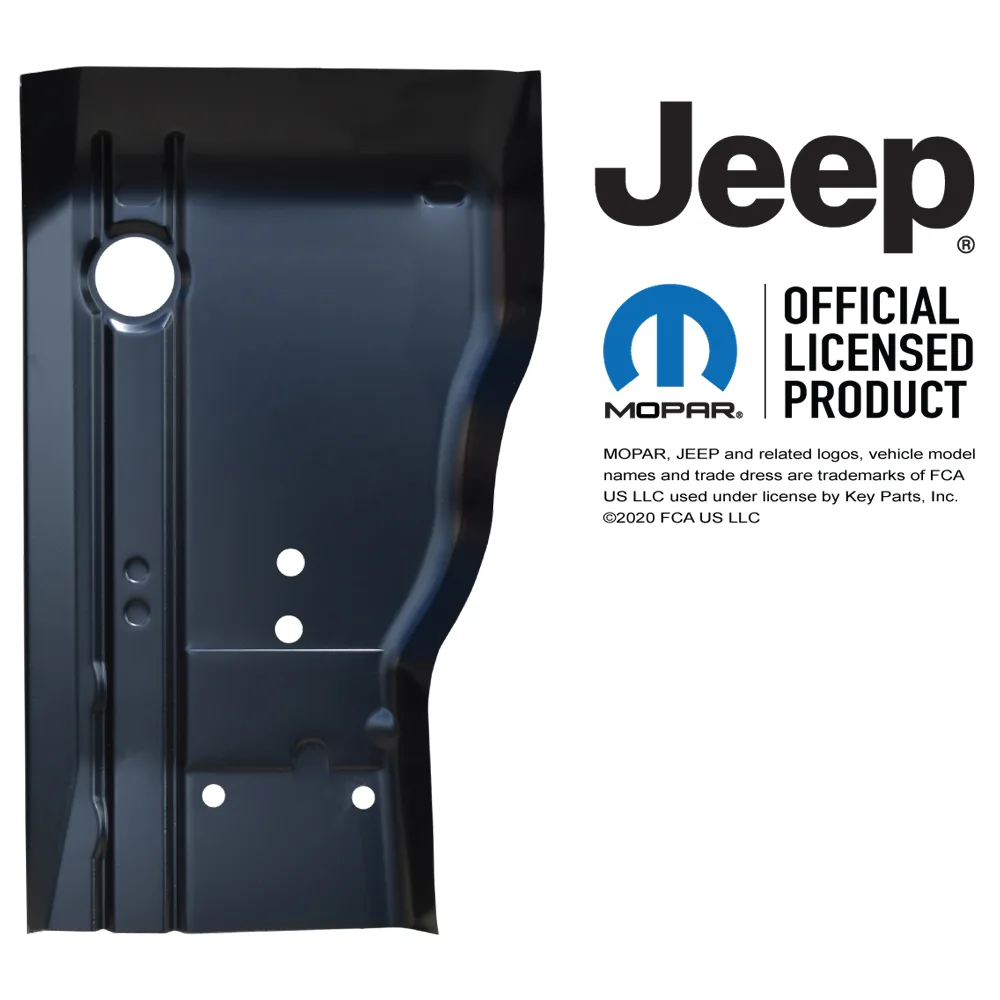 KeyParts Kabinen Bodenblech vorne Fahrerseite passend für Jeep Cherokee XJ 84-01