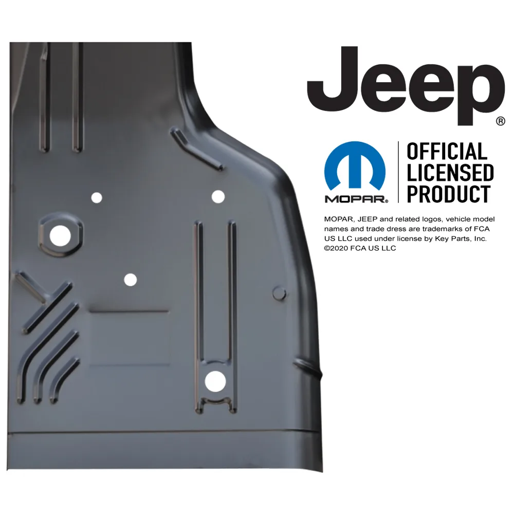Kabinen Bodenblech hinten links Keyparts passend für Jeep Cherokee XJ (84-01)