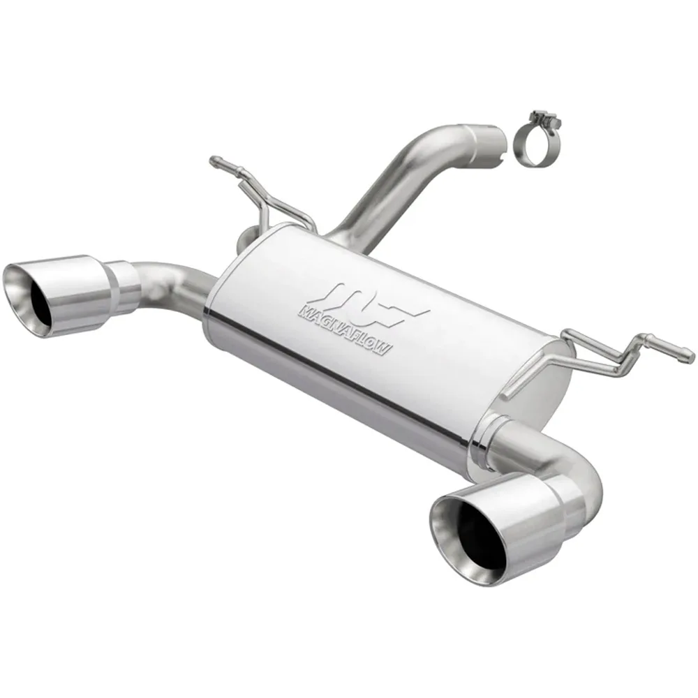 Endtopf mit Endrohren und doppeltem Endstück Edelstahl Street Series Magnaflow passend für Jeep Wrangler JL