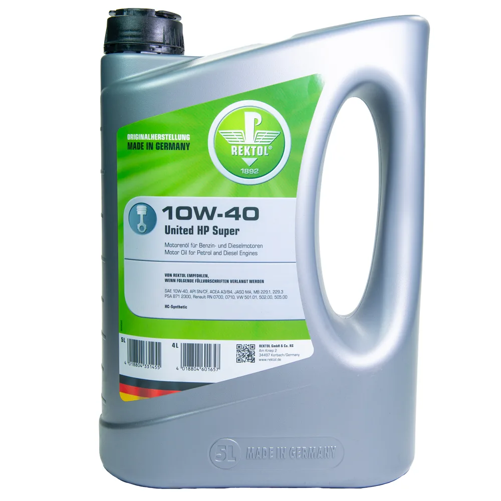 Motoren-Öl Leichtlauf 10W-40 United HP Super 5000 ml von Rektol