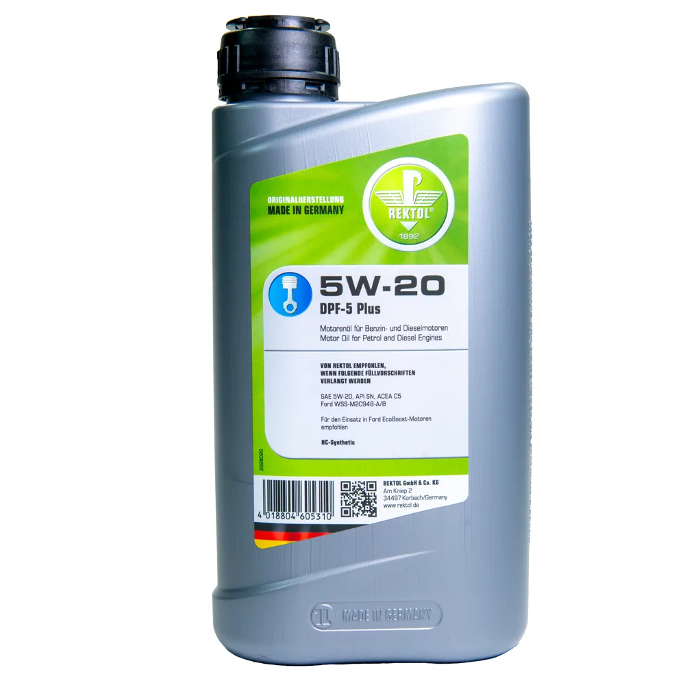 Motoren-Öl Leichtlauf 5W-20 DPF-5 Plus 1000 ml von Rektol