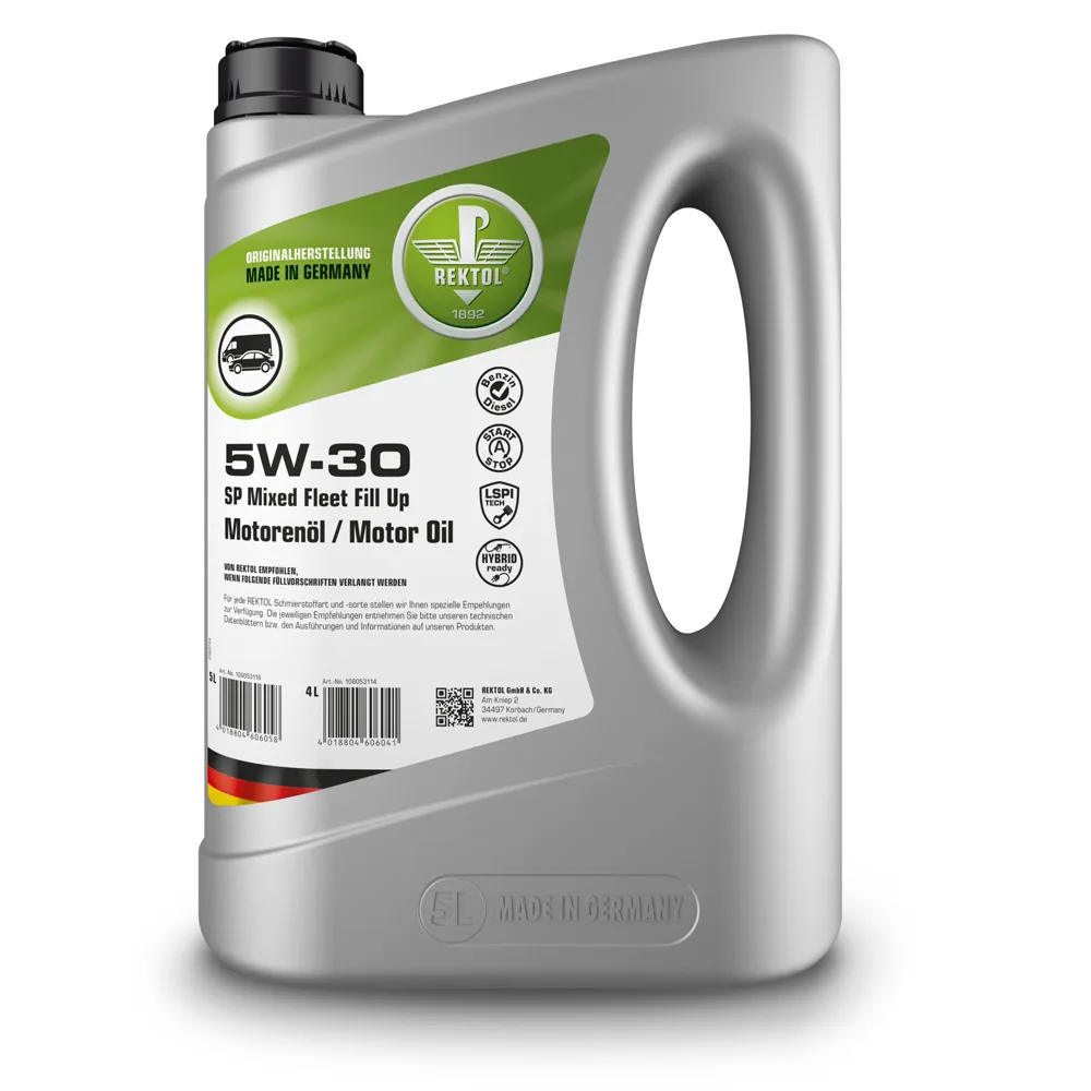Rektol Motoren-Öl Leichtlauf 5W-30 SP Mixed Fleet 5000 ml