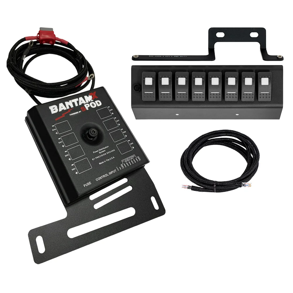 Schalterpanel Bantam X grüne LED sPod passend für Jeep Wrangler JK 07 - 08
