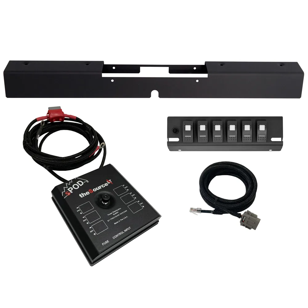 Schalterpanel SourceLT grüne LED sPod passend für Jeep Wrangler TJ 03-06