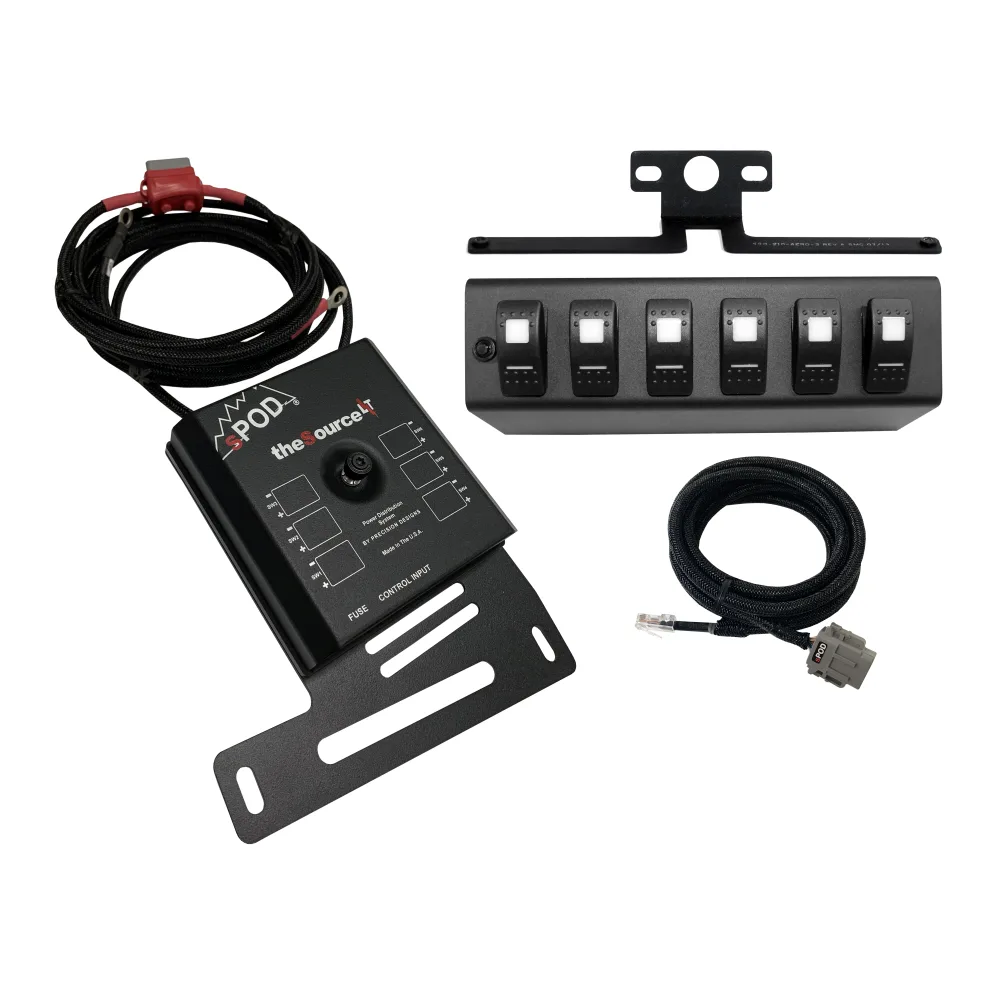 Schalterpanel SourceLT grüne LED sPod passend für Jeep Wrangler JK (07-08)